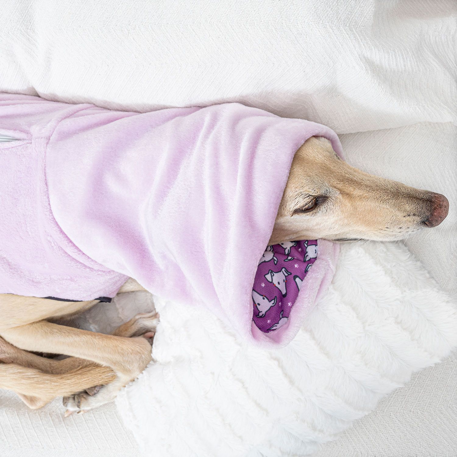 Pijama caralápiz lila