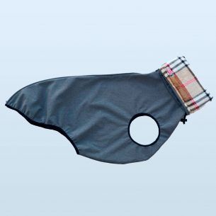 Gray winter raincoat