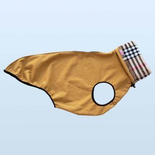 Cappotto senape impermeabile e antivento