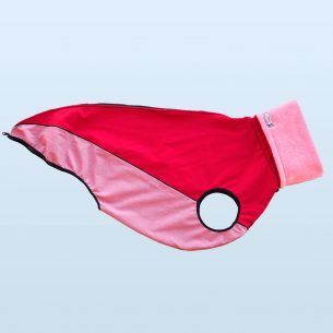 Raincoat softshell red and pink