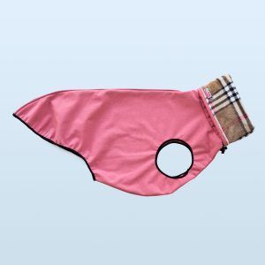 Abrigo Impermeable y cortavientos rosa