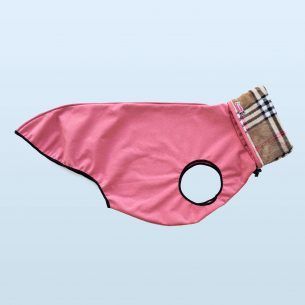 Cappotto impermeabile e antivento rosa