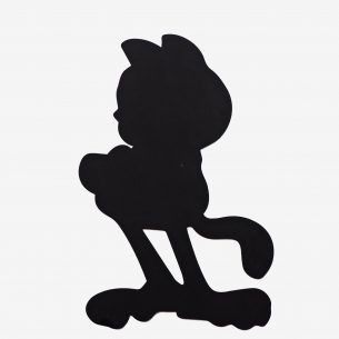 Siluetta del gatto della lavagna