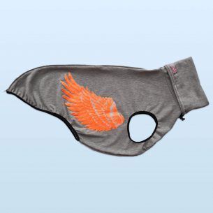 Sudadera alas de ángel naranja