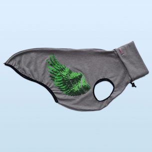 Sudadera alas de ángel verde