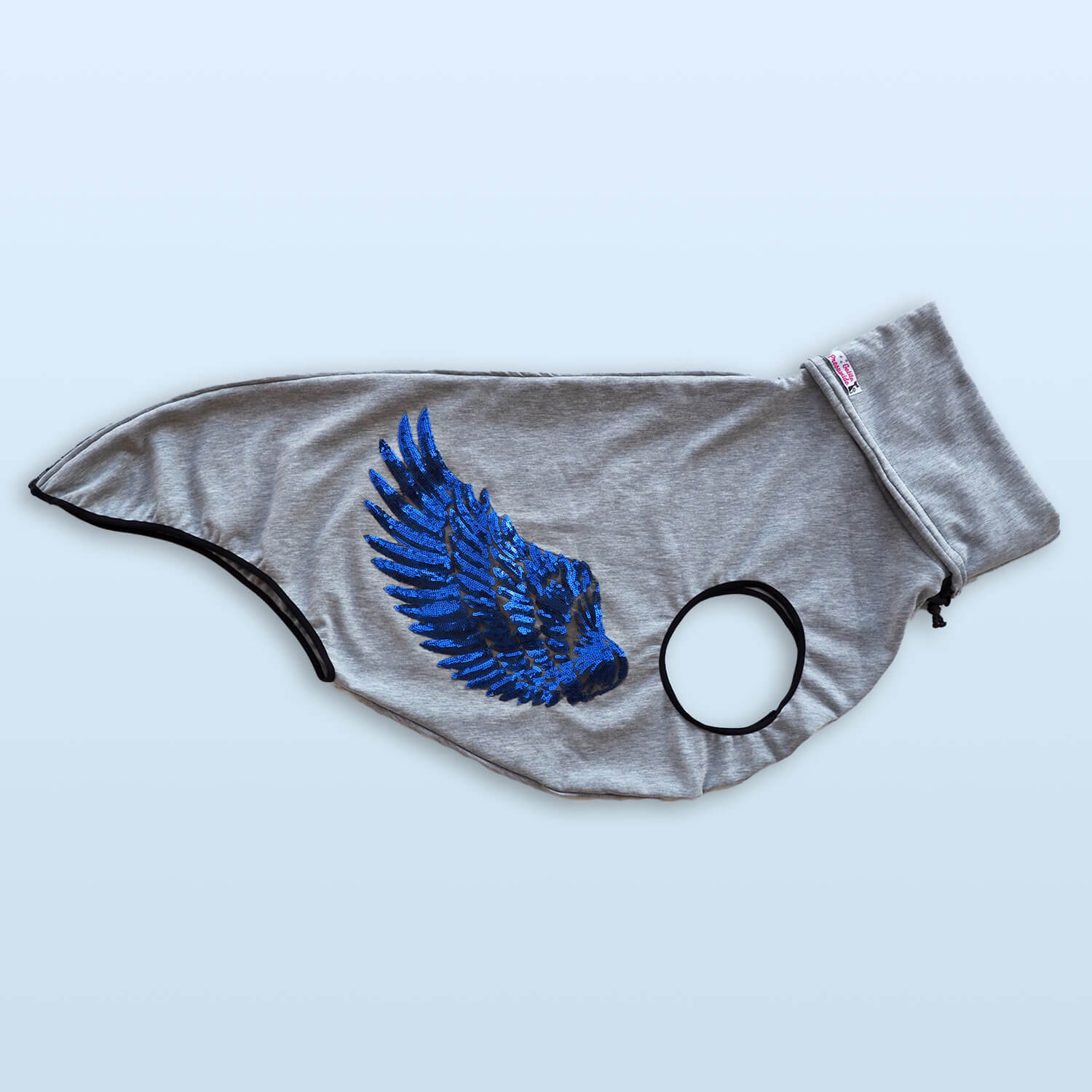 Sudadera alas de ángel azul intenso