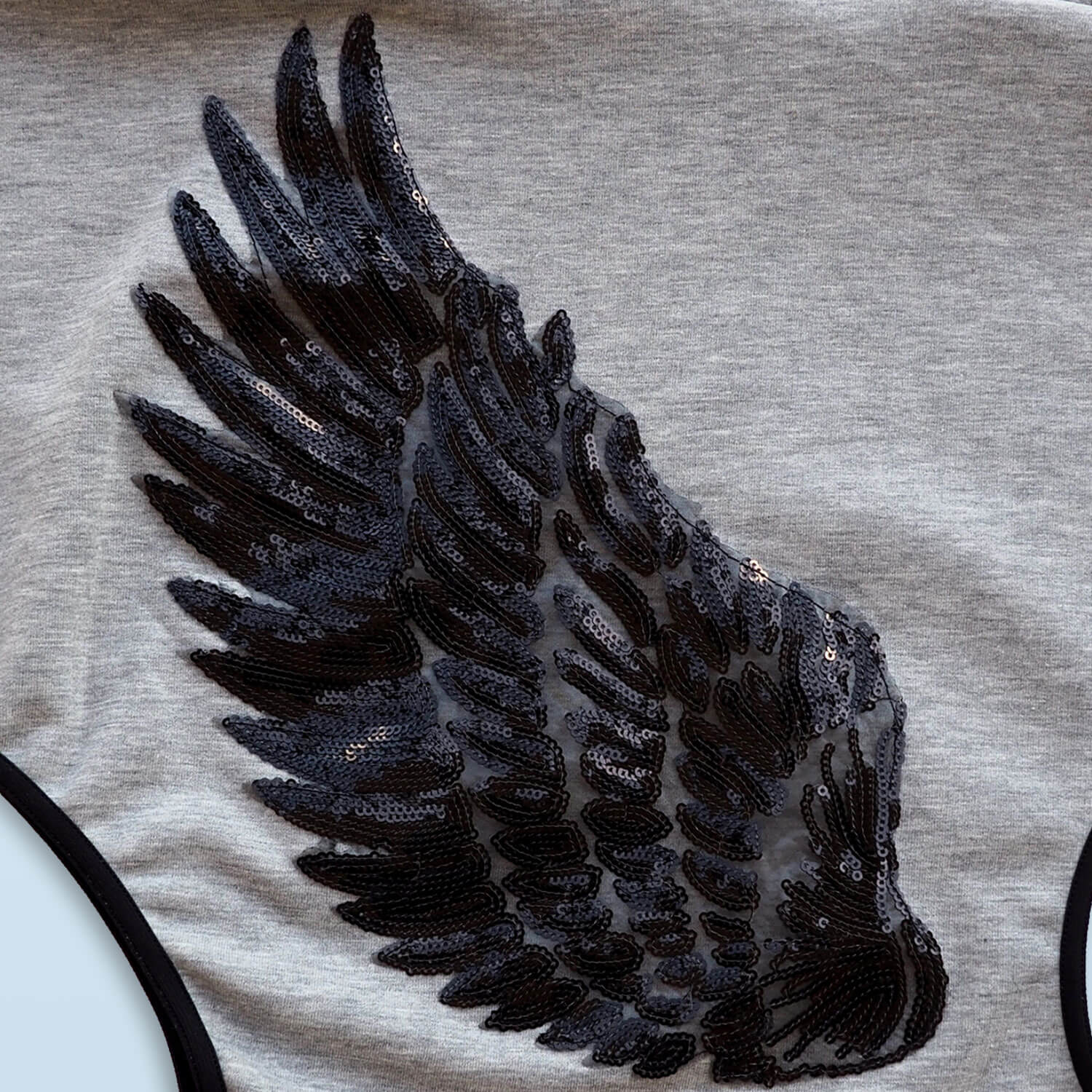 Black angel wings sweatshirt