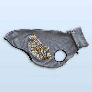 Sudadera alas de ángel oro